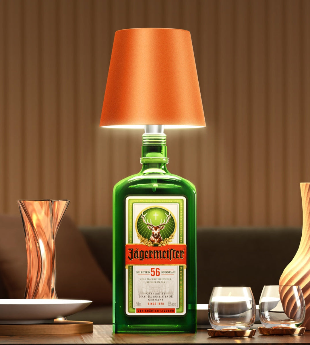 GlowCarafe – Konstnärlig flaskbordslampa