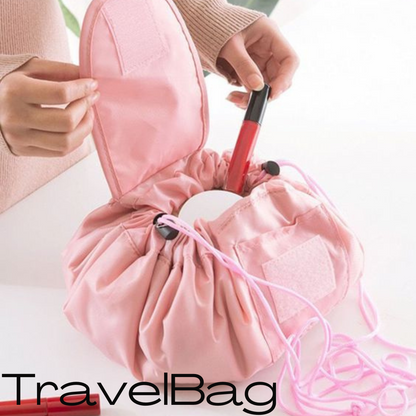 Carvallo - Kosmetiktask med snörning och stort utrymme