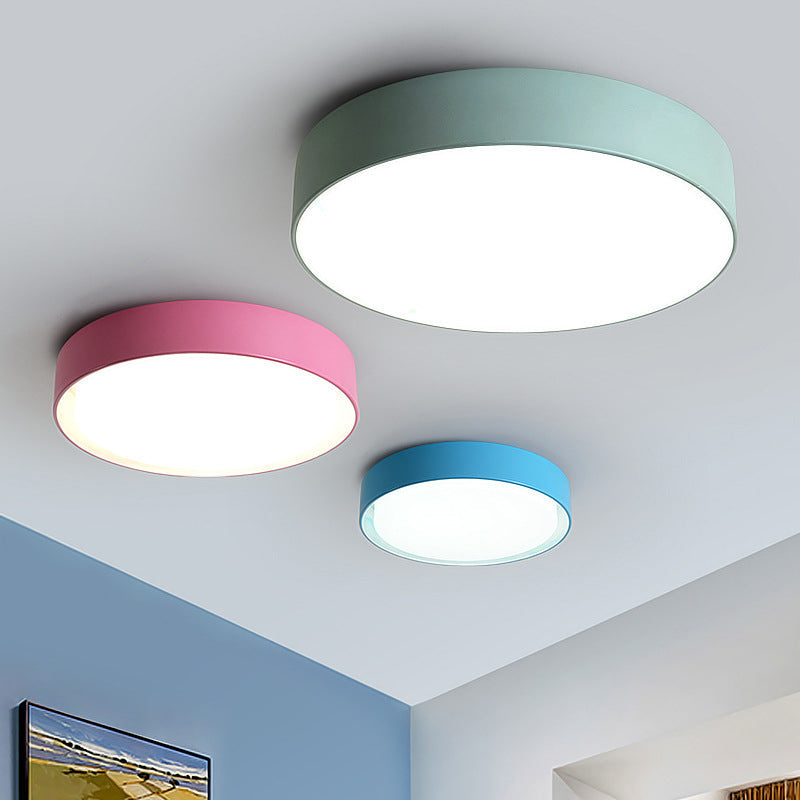 LED Taklampa Barn Rund - Färggd Design