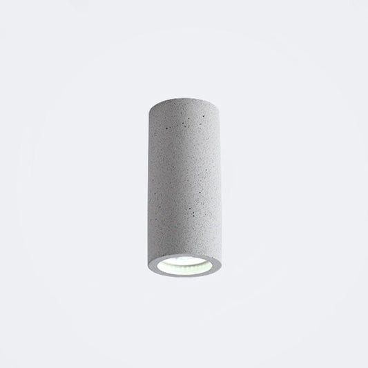 Cement Cylinder LED Taklampa - Minimalistisk Design