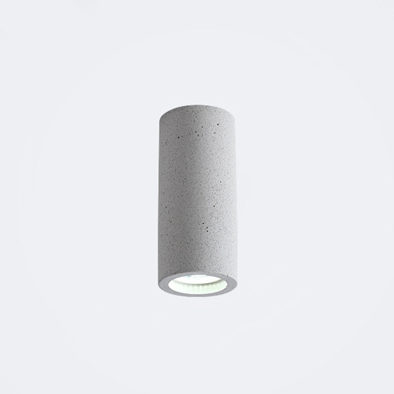Cement Cylinder LED Taklampa - Minimalistisk Design