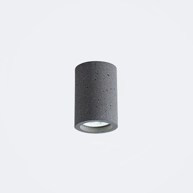 Cement Cylinder LED Taklampa - Minimalistisk Design