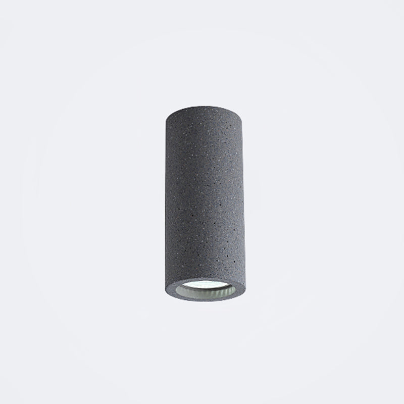 Cement Cylinder LED Taklampa - Minimalistisk Design
