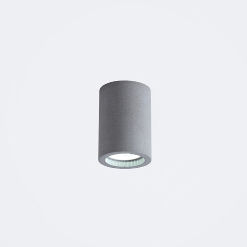 Cement Cylinder LED Taklampa - Minimalistisk Design