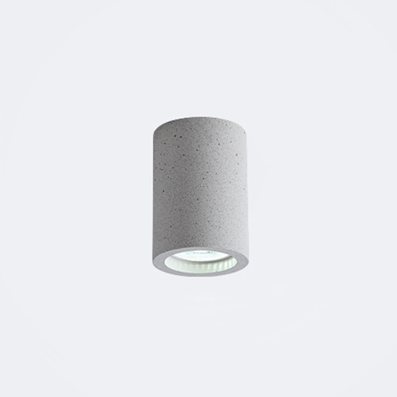 Cement Cylinder LED Taklampa - Minimalistisk Design