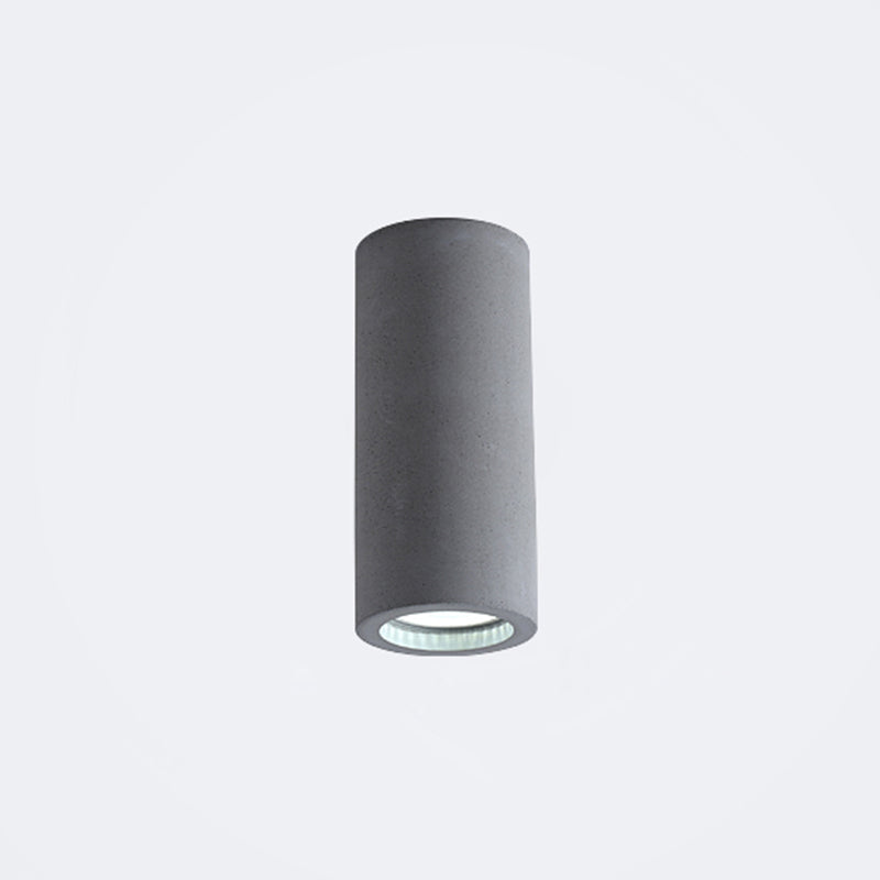 Cement Cylinder LED Taklampa - Minimalistisk Design