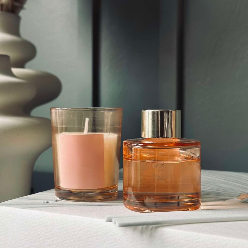 Doftljusdiffuser Glas Aromaterapi Set