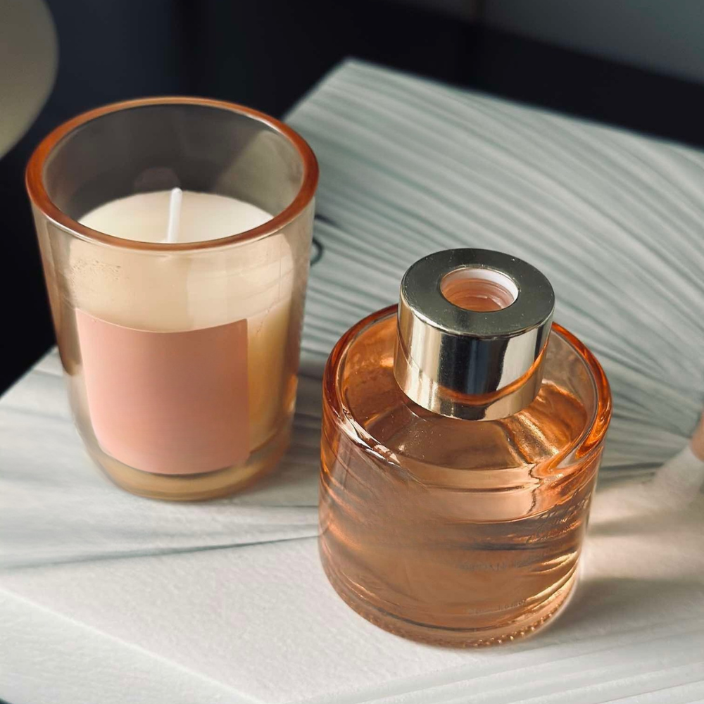 Doftljusdiffuser Glas Aromaterapi Set