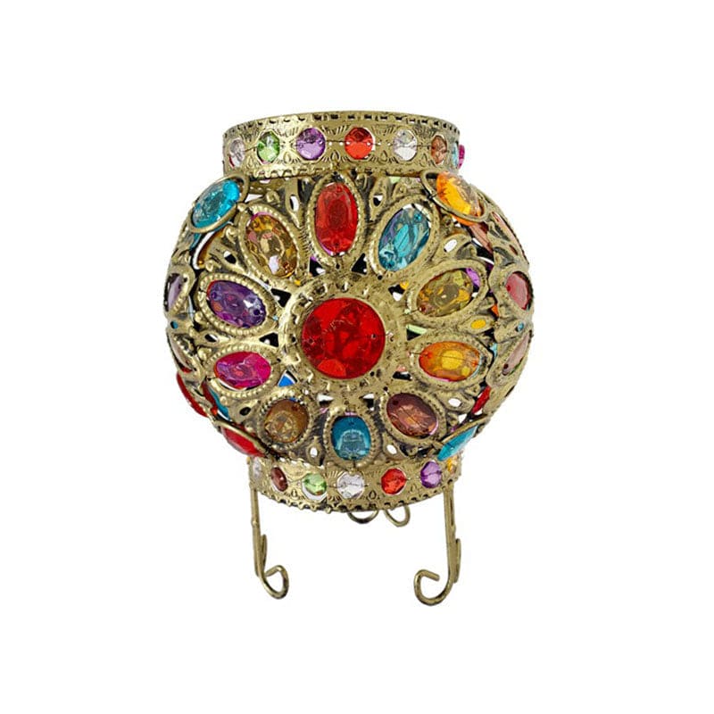 Nattduksbord med akrylperlor för atmosfärisk belysning