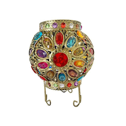 Nattduksbord med akrylperlor för atmosfärisk belysning