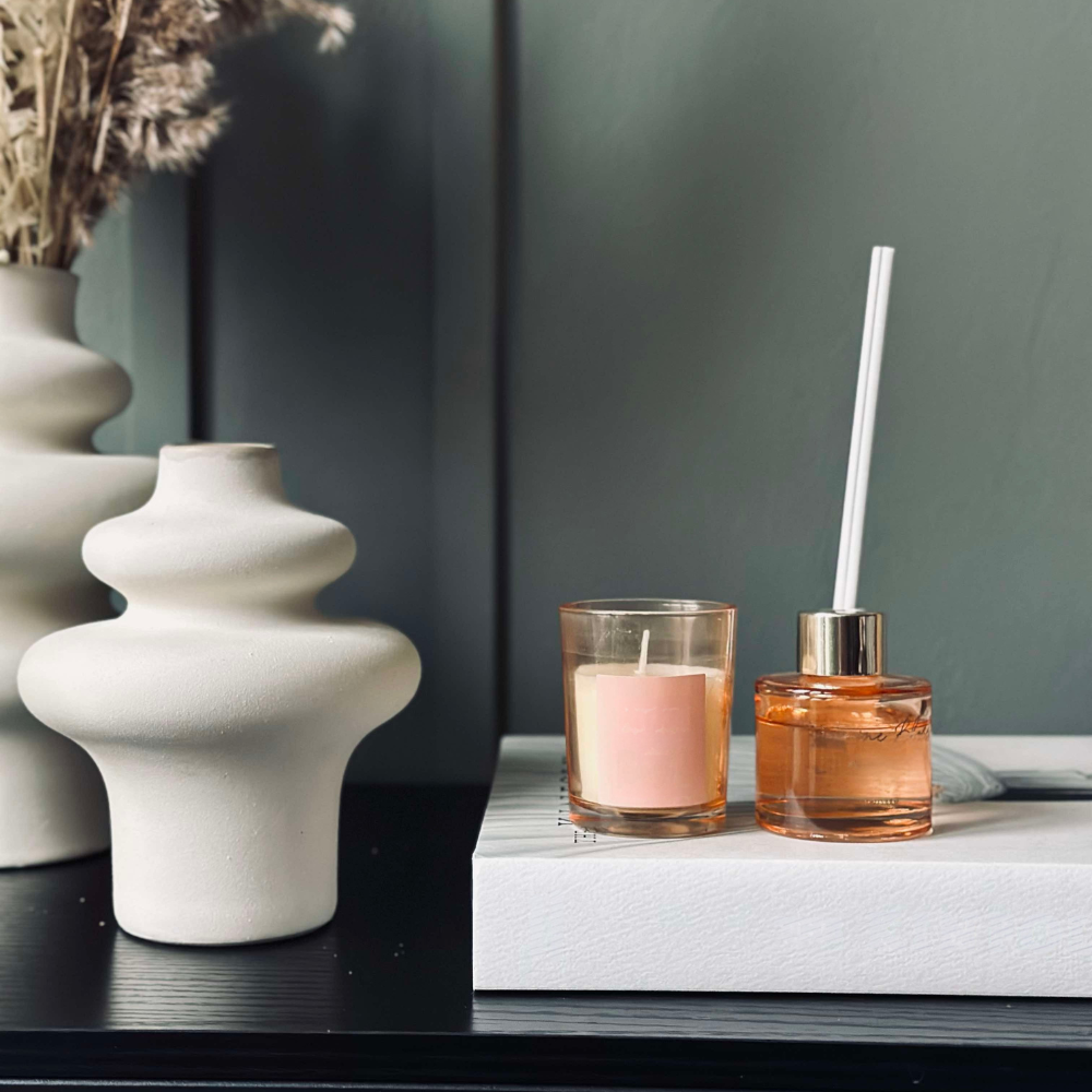 Doftljusdiffuser Glas Aromaterapi Set