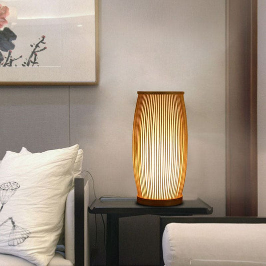 BambooGlow - Bambu Bordslampa Nattljus – Stilig Trälamps