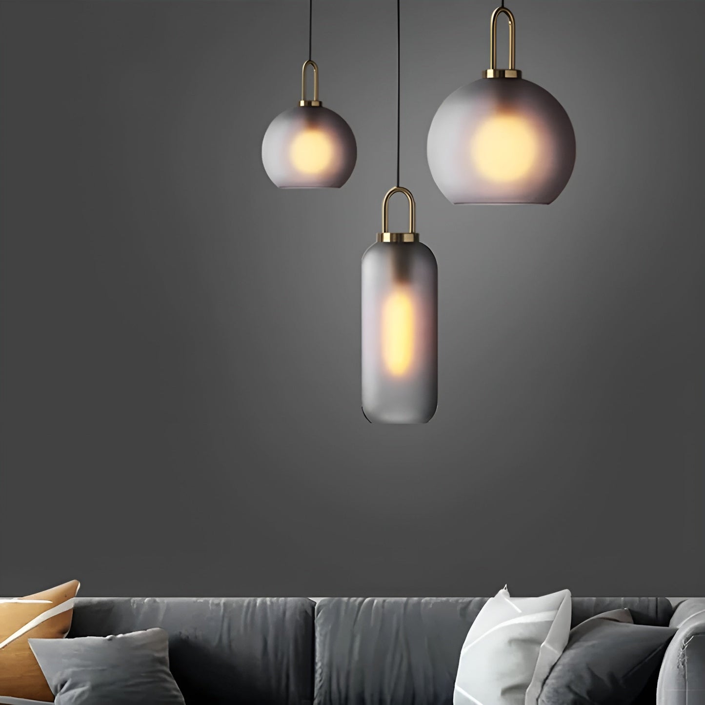 CrystalHue Light - Nordisk glaskula pendellampa