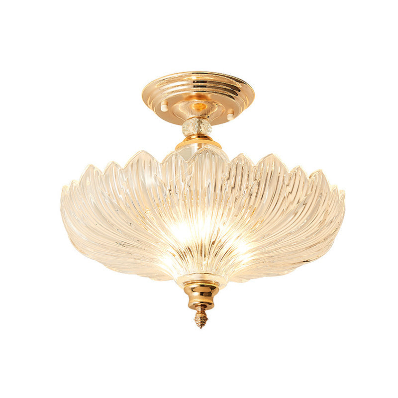 Elegant Svart/Guld Taklampa med Kristaller