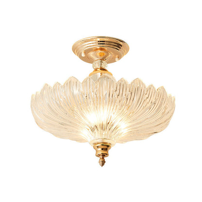 Elegant Svart/Guld Taklampa med Kristaller