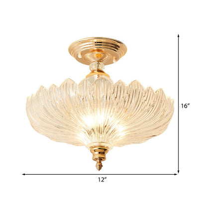 Elegant Svart/Guld Taklampa med Kristaller