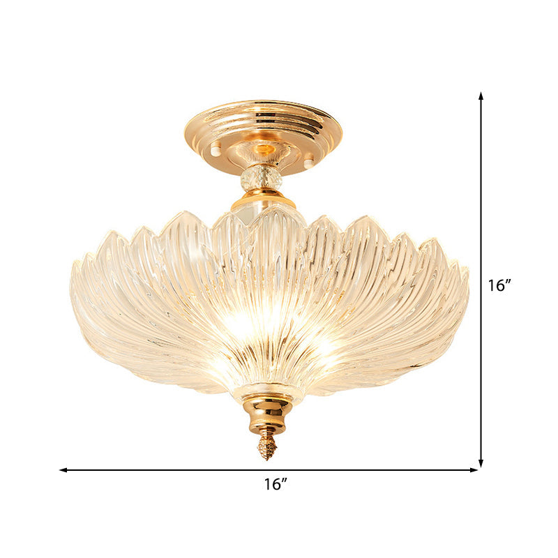Elegant Svart/Guld Taklampa med Kristaller
