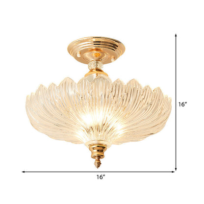 Elegant Svart/Guld Taklampa med Kristaller