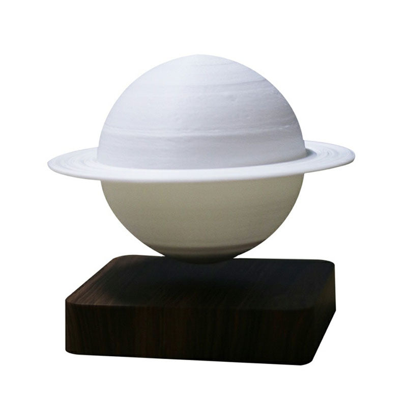 3D Digitaltryckt Planet Nattlampa - Kreativ Vit Bordslampa för Barnrum