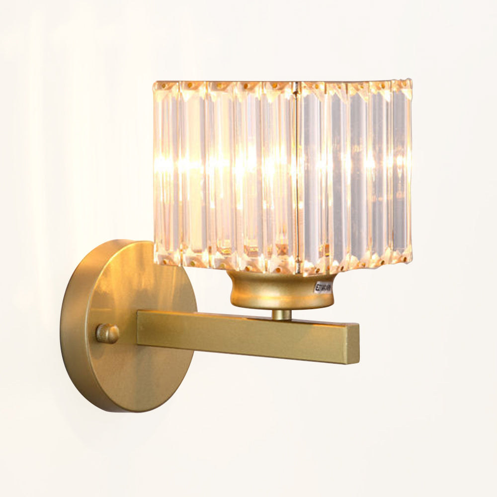 Kristallglas Vägglampa med Modern Armdesign