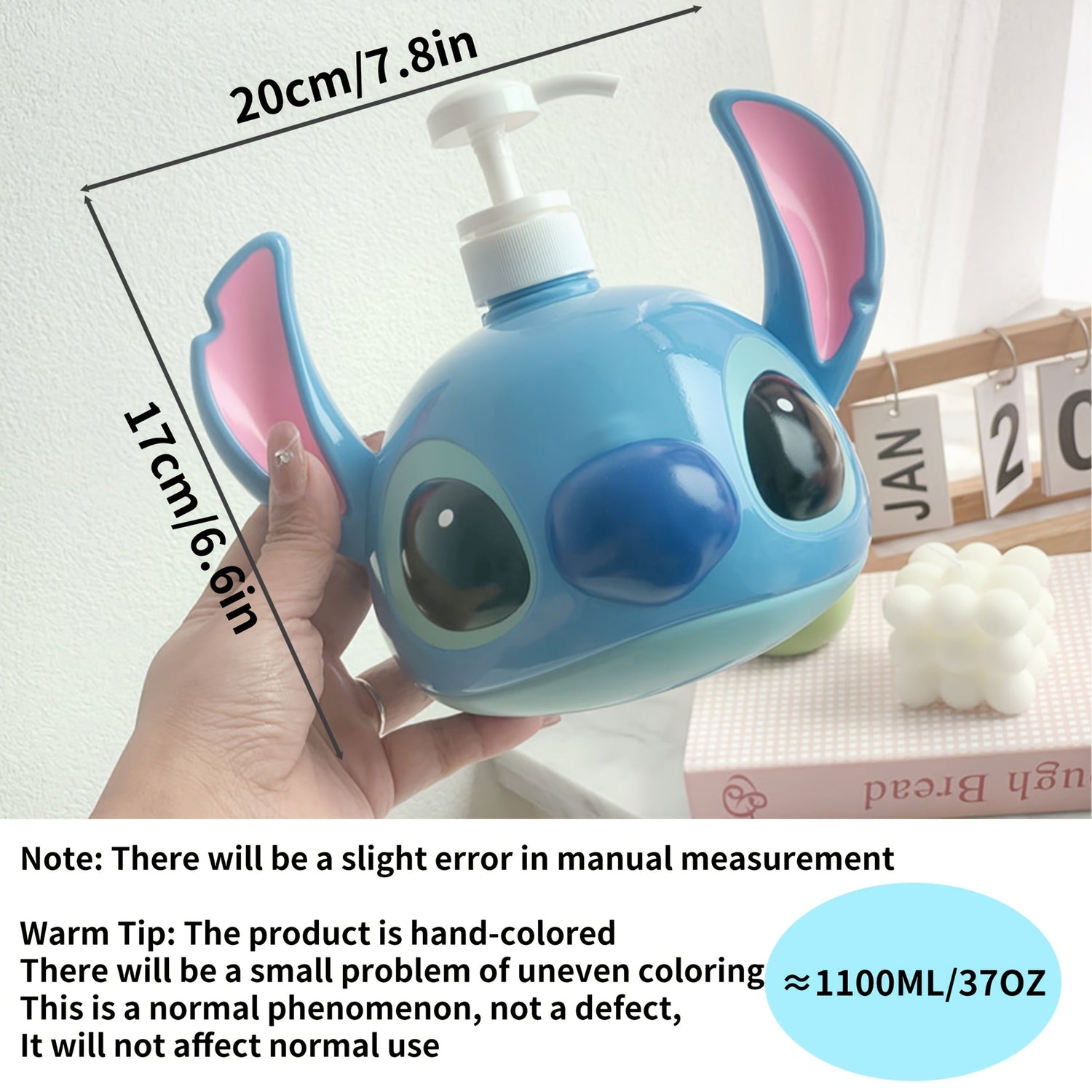 Disney Stitch PVC Schampo Dispenser – Perfekt för Badrum och Kök