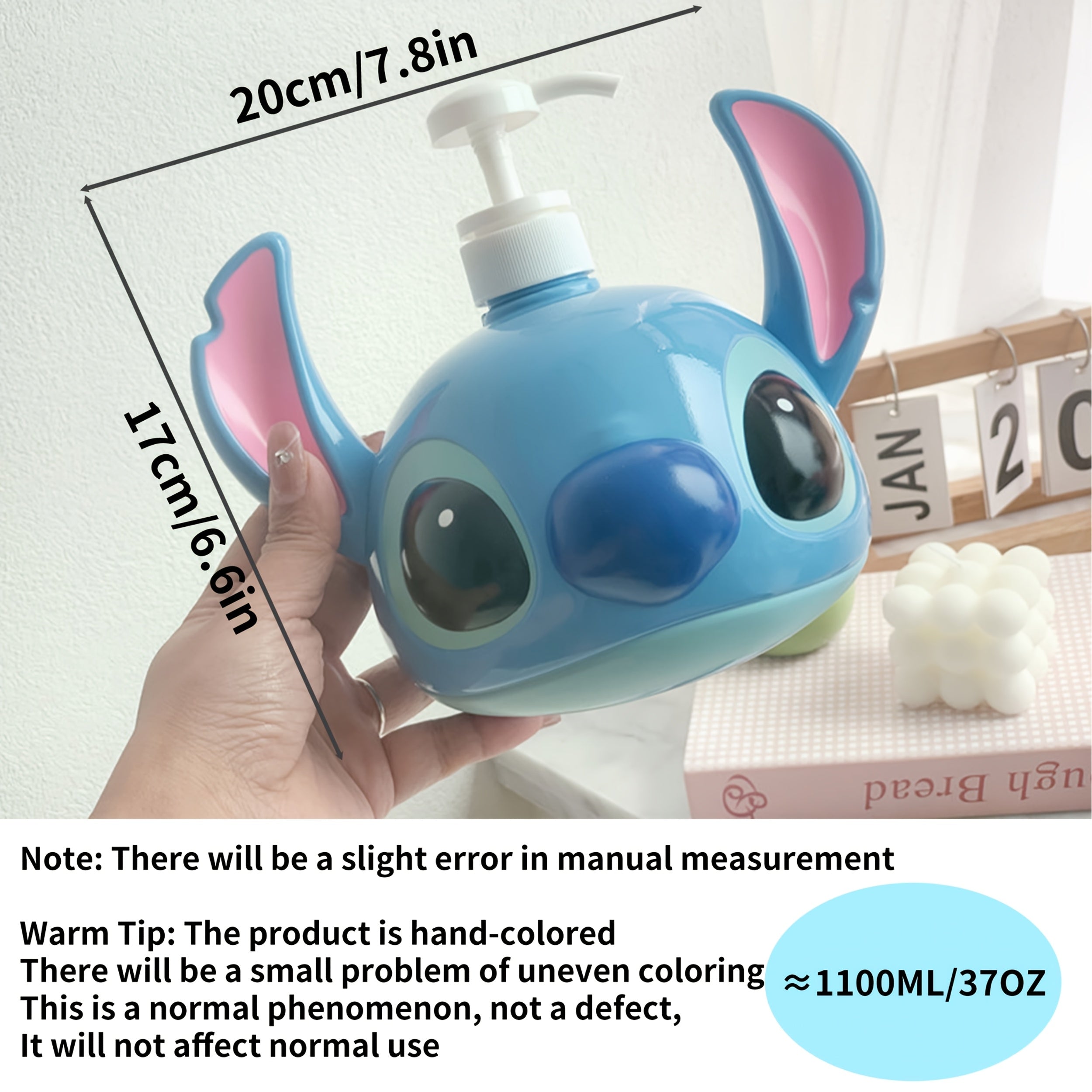 Disney Stitch PVC Schampo Dispenser – Perfekt för Badrum och Kök
