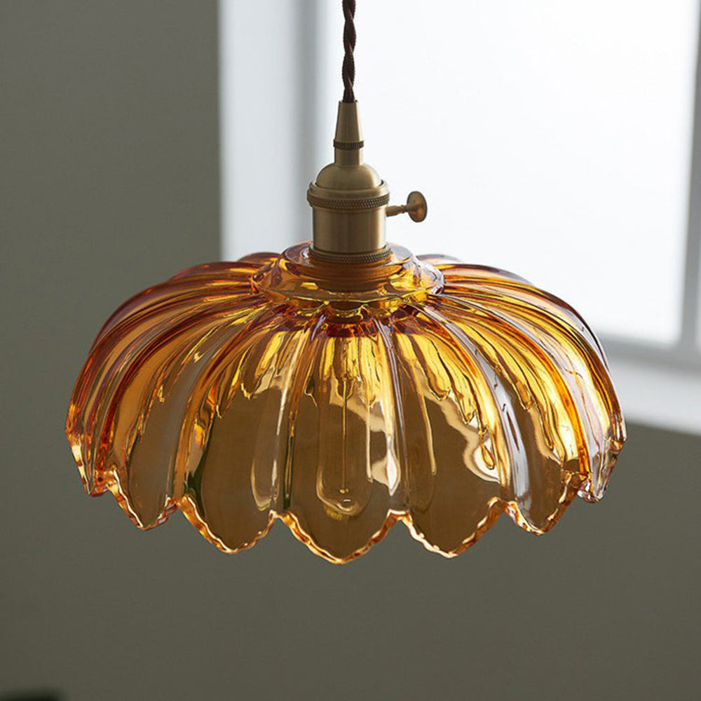 Pendellampa Vintage Glas Hängande Lampa