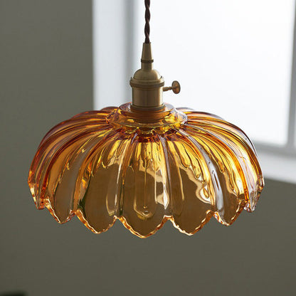 Pendellampa Vintage Glas Hängande Lampa