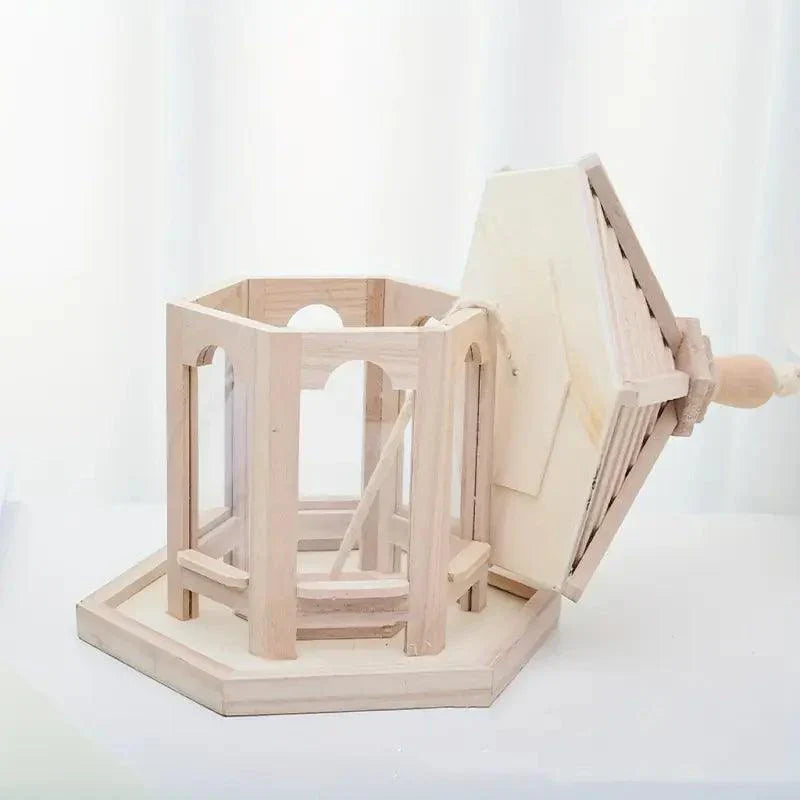 Carvallo DIY Fågelhus | Hängande Träfågelhus att Måla | Dekorativt & Miljövänligt | För Inomhus & Utomhus