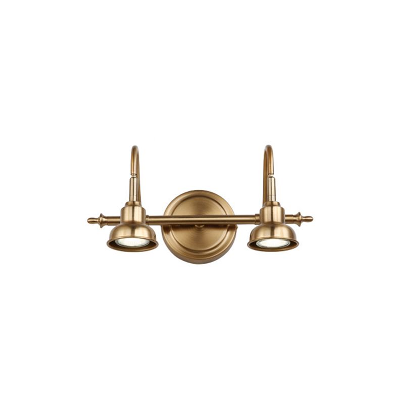 Aurora Vintage Ronde LED Vägglampa Guld Badrum/Sovrum Metall 2/3/4 Lampor
