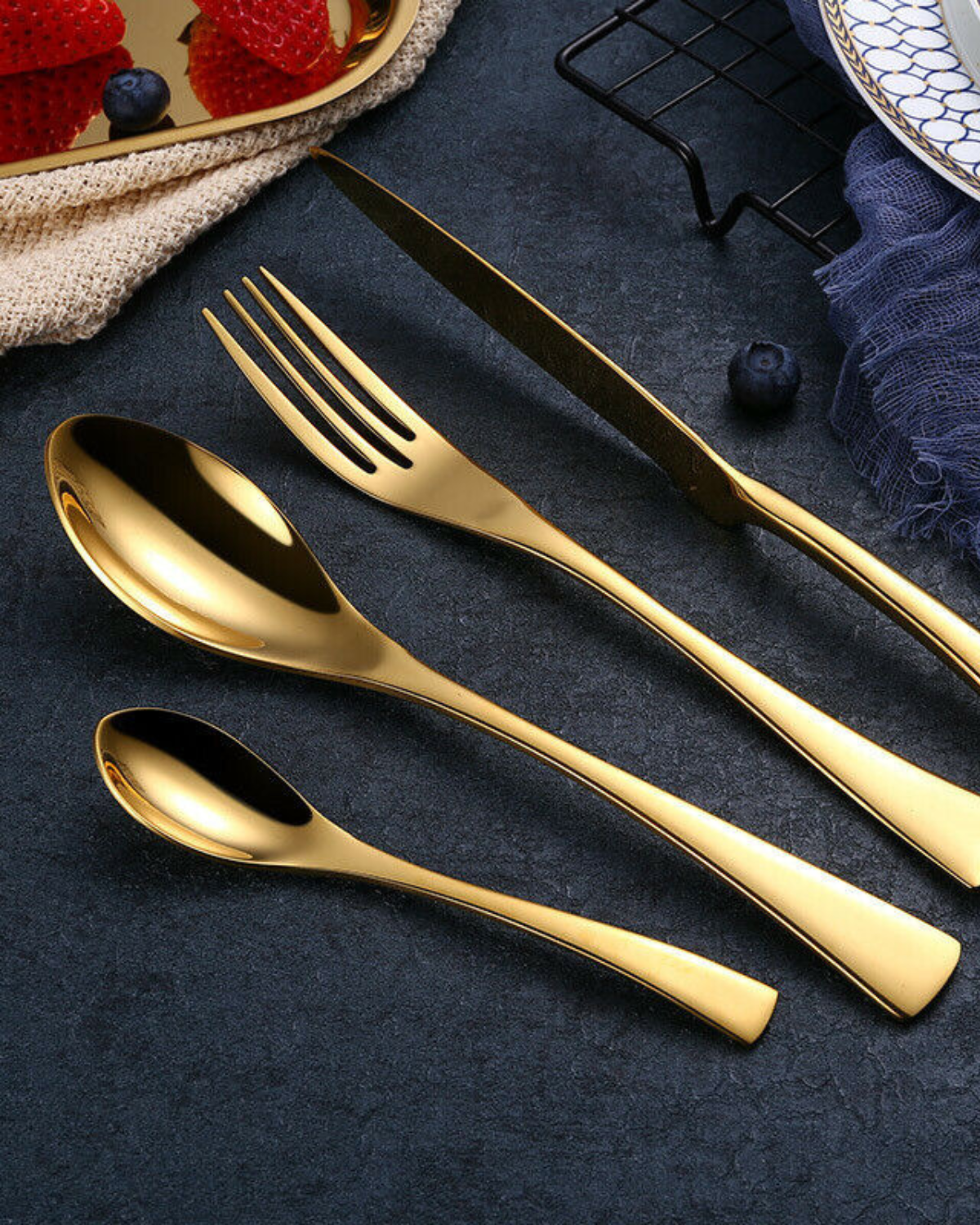 Élan Luxe – Fint Bestickeset med Tidlös Elegans för en Stilig Dukning