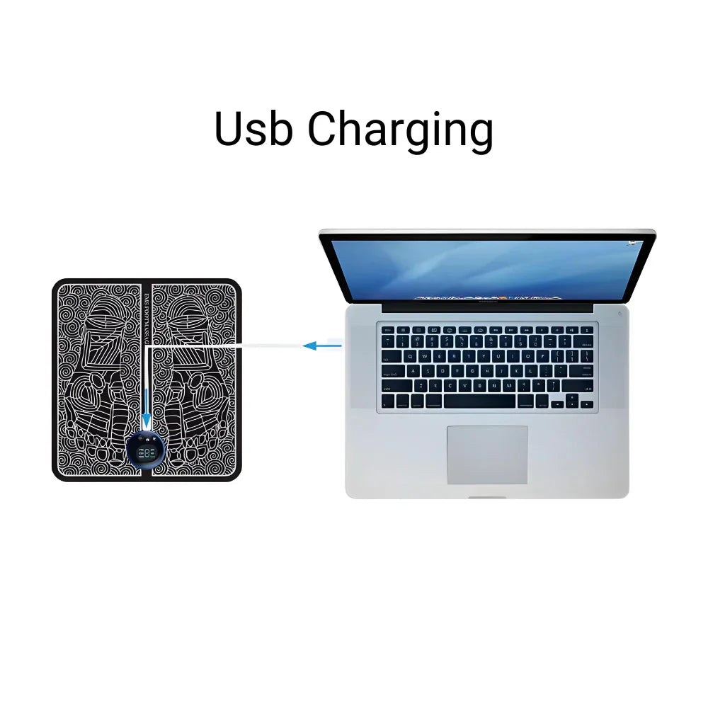 Elektroniskt EMS fotmassagepad för muskelavslappning