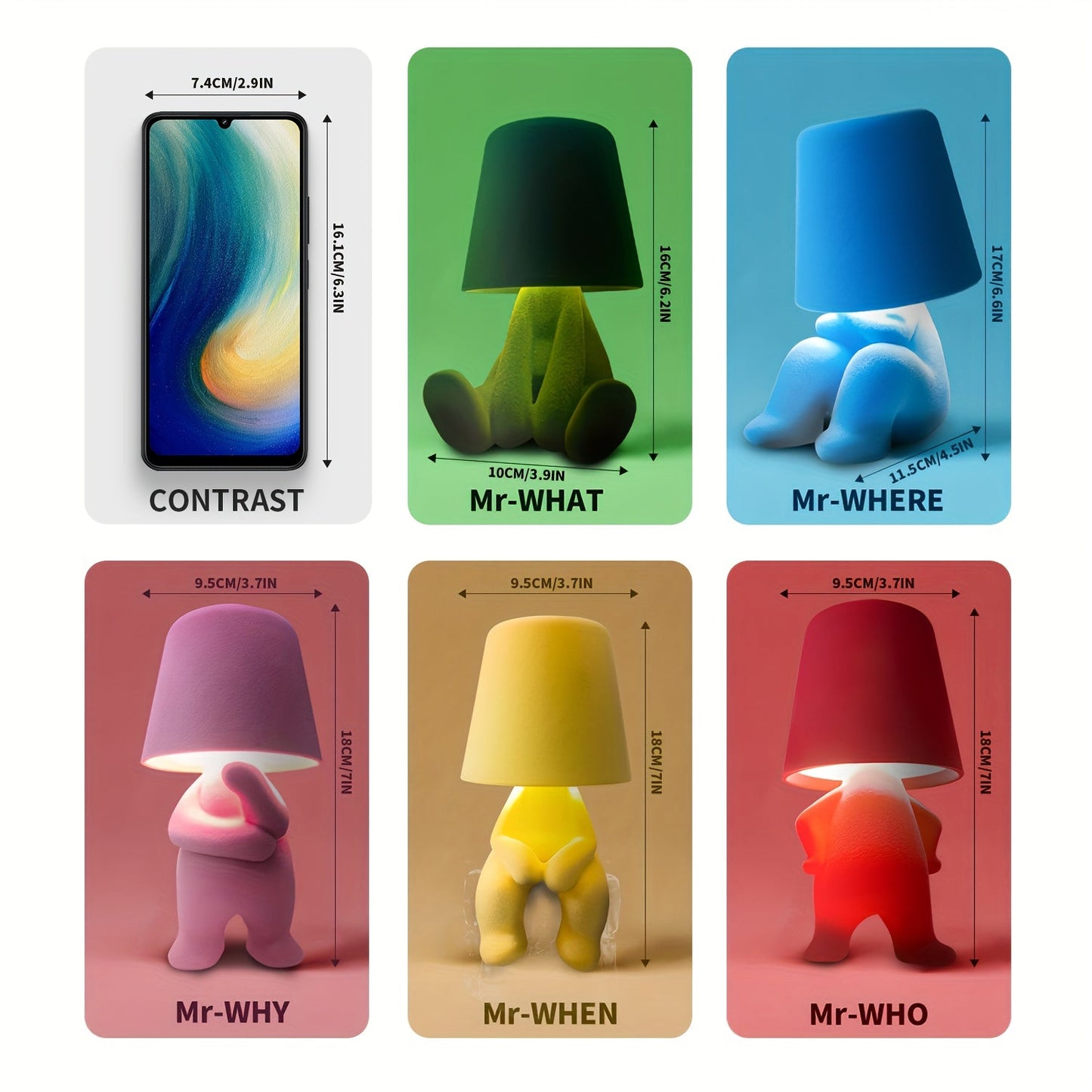 ThinkLight - Kreativ Bordslampa med Touch Control och USB Laddning