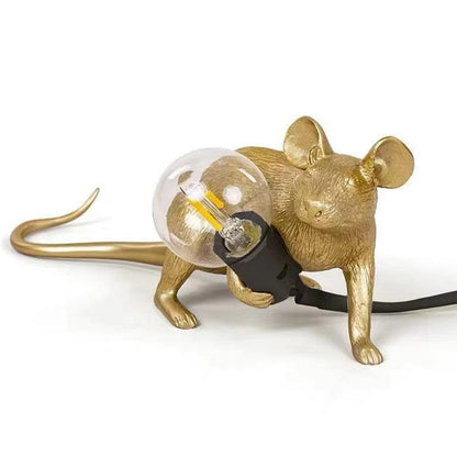 Dekorativ Bordslampa i Harsharts med Musbas