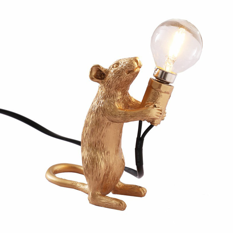 Kinderstijl Musformad Bordslampa - Harts 1-Ljus Nattbelysning för Sovrum