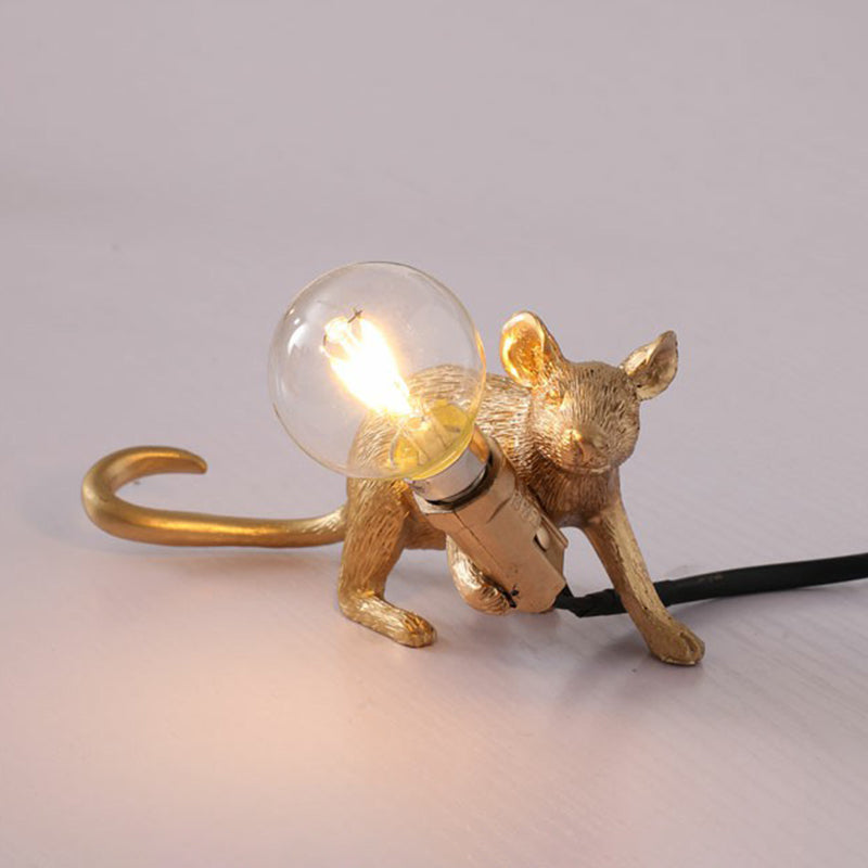 Kinderstijl Musformad Bordslampa - Harts 1-Ljus Nattbelysning för Sovrum
