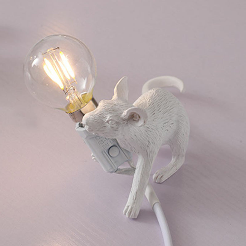 Kinderstijl Musformad Bordslampa - Harts 1-Ljus Nattbelysning för Sovrum