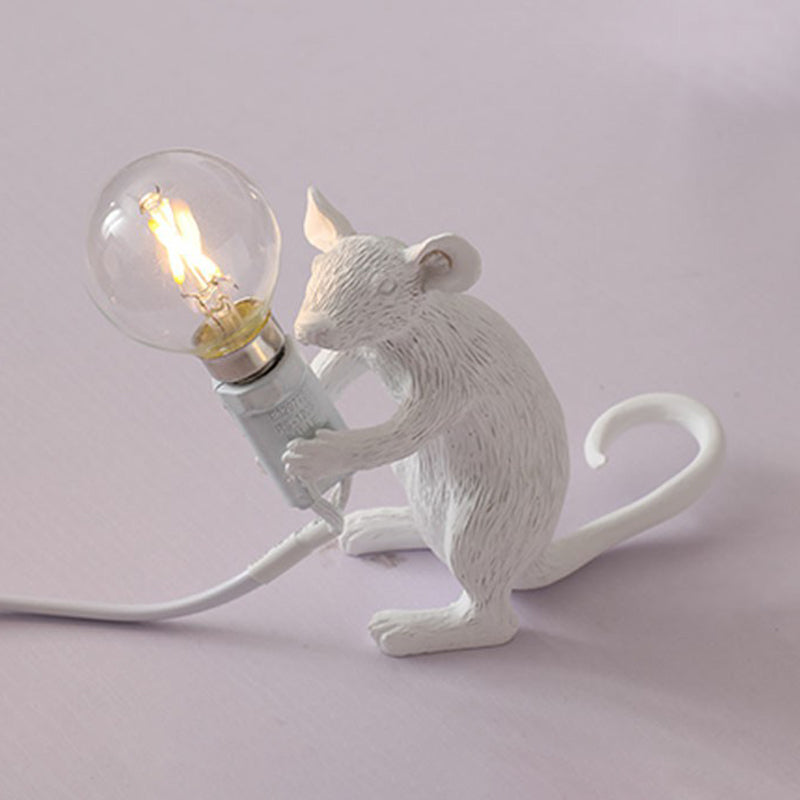 Kinderstijl Musformad Bordslampa - Harts 1-Ljus Nattbelysning för Sovrum