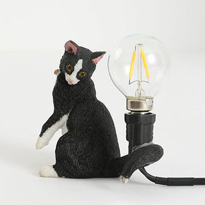 Kattunge Nattlampa - Dekorativ Barnrum Bordslampa