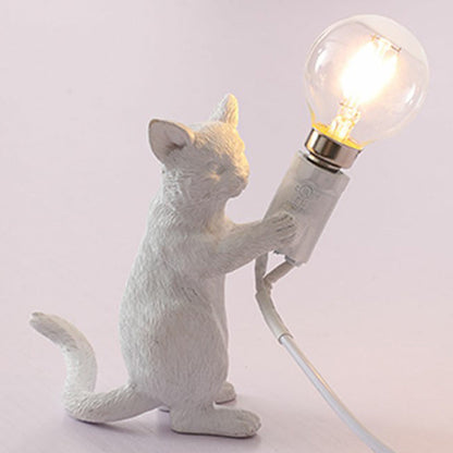 Kattunge Nattlampa - Dekorativ Barnrum Bordslampa
