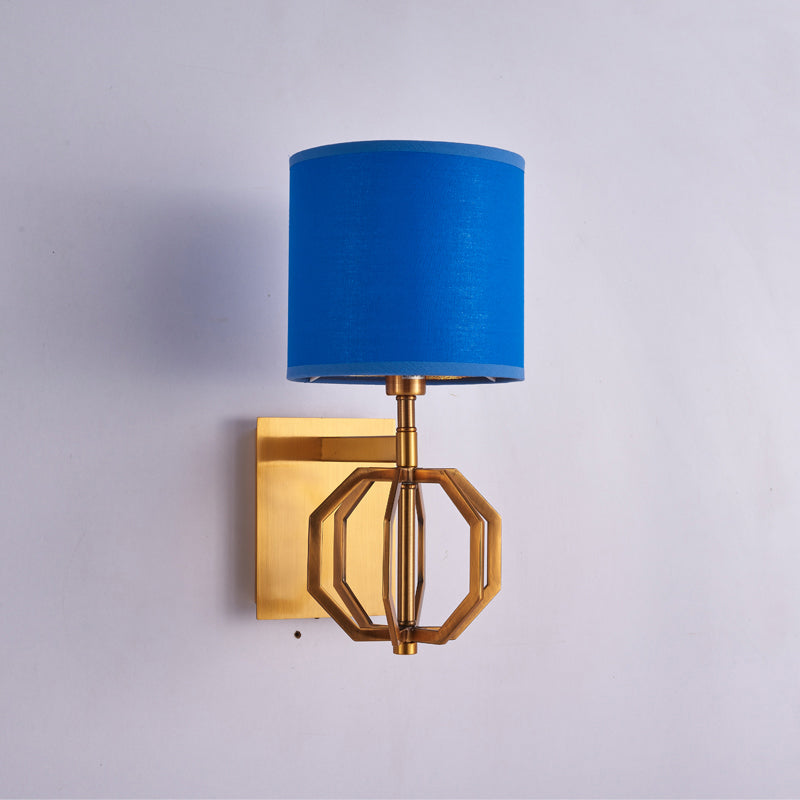 Kungabluetooth vägglykta - Modern vägglampa med tygskärm