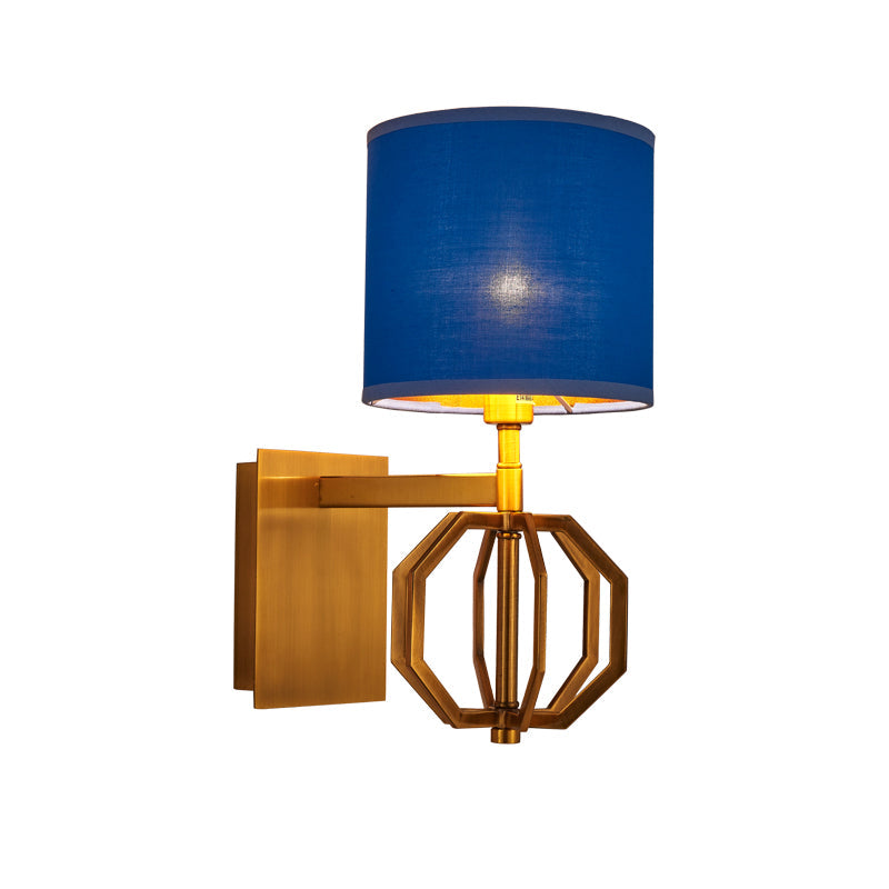 Kungabluetooth vägglykta - Modern vägglampa med tygskärm