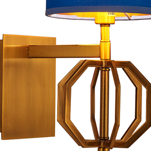 Kungabluetooth vägglykta - Modern vägglampa med tygskärm