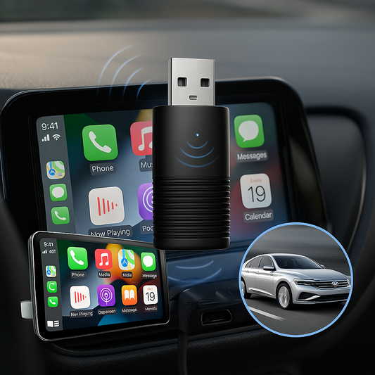 Trådlös CarPlay-adapter för iPhone och Android