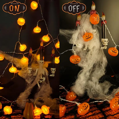 Halloween Pumpa Ljusserie – LED Dekoration för inomhus &amp; utomhus