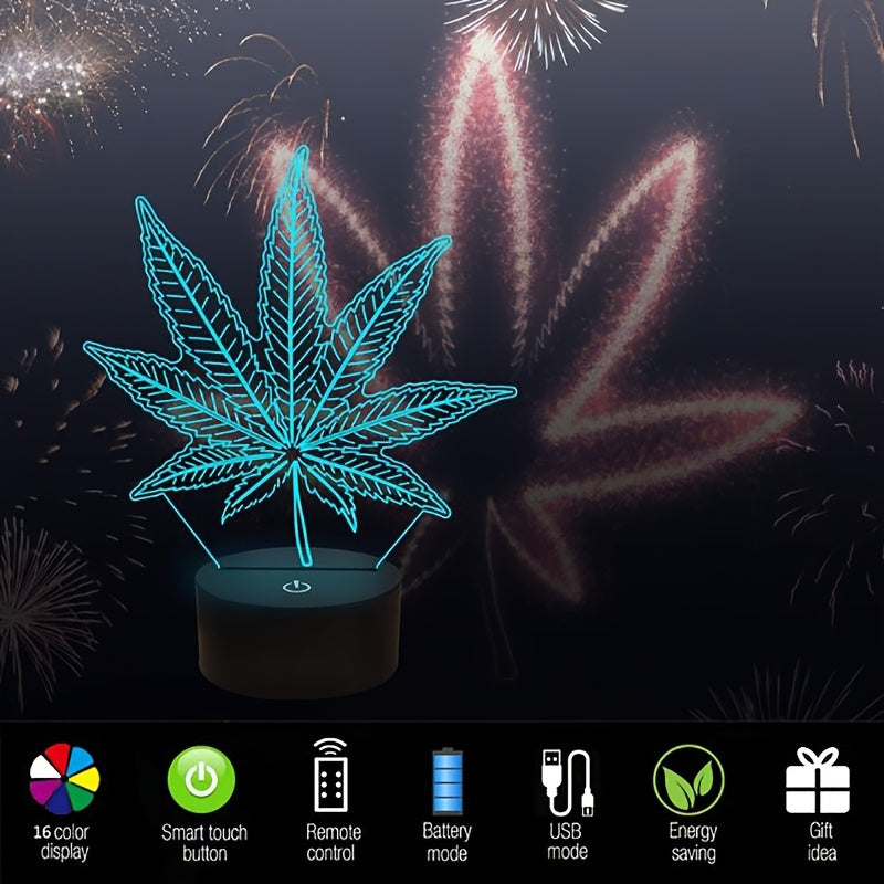 HennepBlad - 3D Nattlampa Akryl Bordslampa