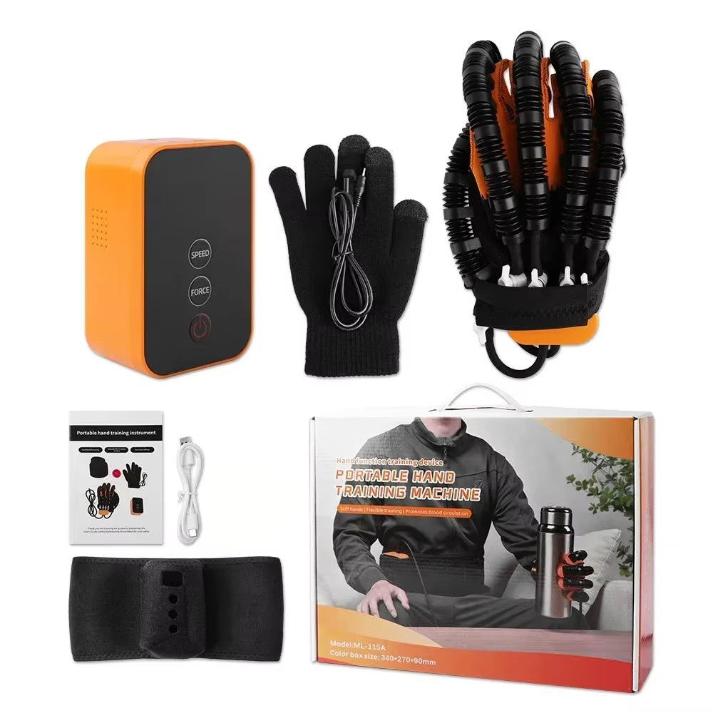 Avancerade rehabiliteringsrobothandskar - enhetsfingertränare för strokepatienter