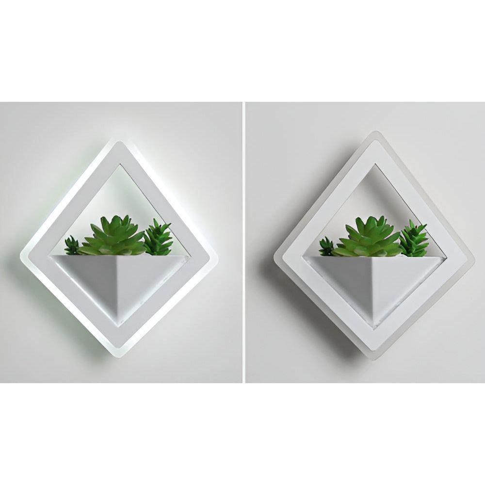 EcoChic Glow - Minimalistisk nordisk konst växtväggslampa för stilfulla glödande