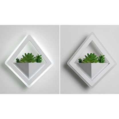 EcoChic Glow - Minimalistisk nordisk konst växtväggslampa för stilfulla glödande