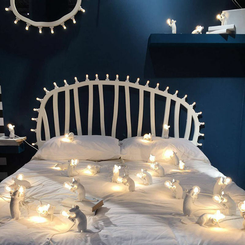 Kreativ Harspiplamp - 1-ljus Nattbelysning med Unik Design